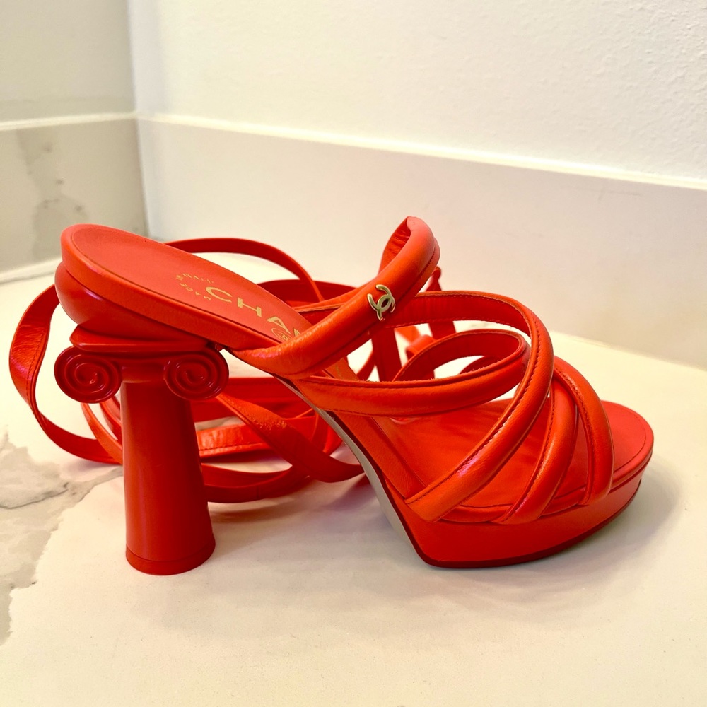 RARE Chanel Parthenon Grecian Wrap Sandals